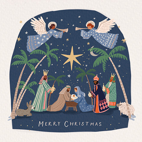 Christmas Cards - Angels in the Manger