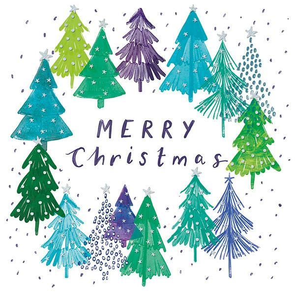 Christmas Cards - Merry Christmas Trees